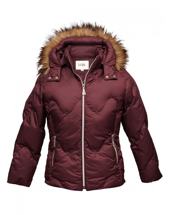 Girls Jacket Quilted Urban Wine
